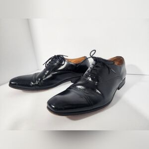 Florsheim Mens 11 Corbetta CapToe Oxford Black Leather classic formal work event